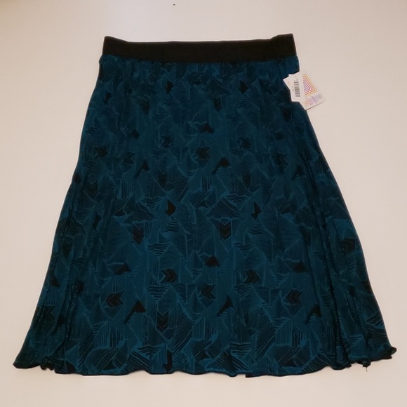 LuLaRoe Dresses & Skirts - LuLaRoe Jill Pleated Skirt 2XL Teal NWT